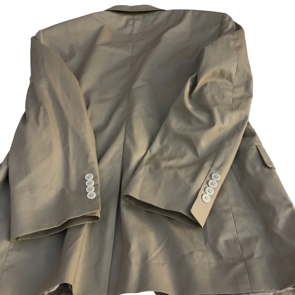 Jos. A. Bank Gordon Mens 41 RG Tan Cotton Blend 2-Button‎ Blazer Sport Coat
